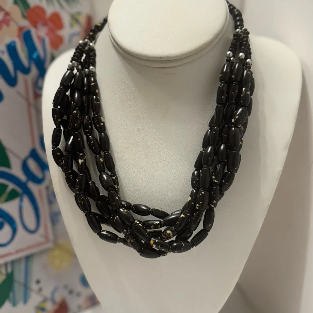 Minimal Necklace, Statement COLLAR, Thin Multilayered - Picture 2 of 11